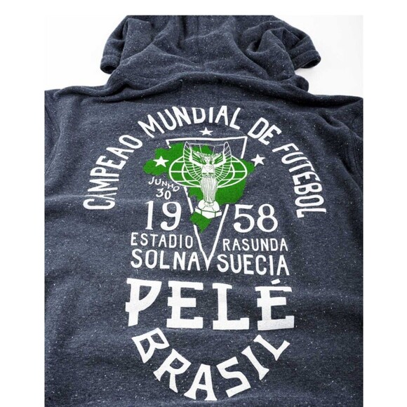Roots Of Fight Pelé Soccer Hoodie NWT Medium World Cup Fifa Champion Futebol - Picture 4 of 7
